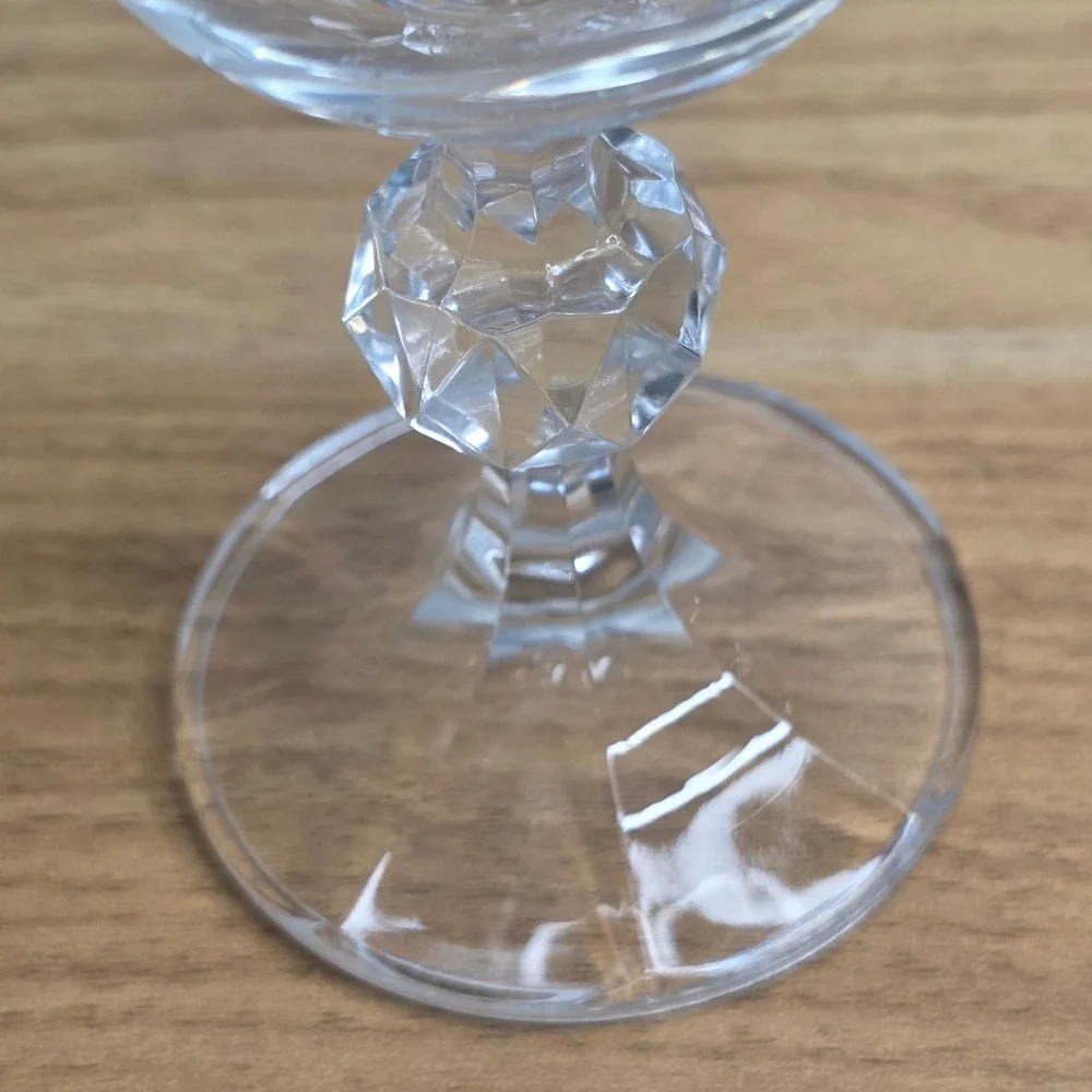 Vintage Import Assoc. Claudia Bohemia Crystal Cordial Aperitif Glasses Set of 4